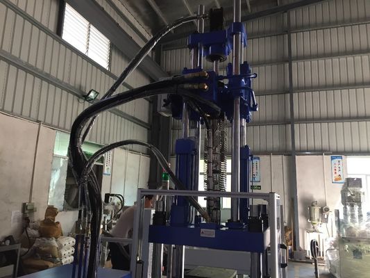 เครื่องพิมพ์เจาะระบายน้ําแบบตั้ง 55T ขนาด 200MM พร้อมโต๊ะทํางาน 2 ตัว