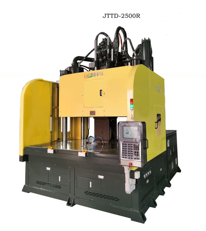เครื่องพิมพ์เครื่องฉีดตั้งโต๊ะแรงงานต่ํา 250T กับโต๊ะหมุน JTTD-2500R